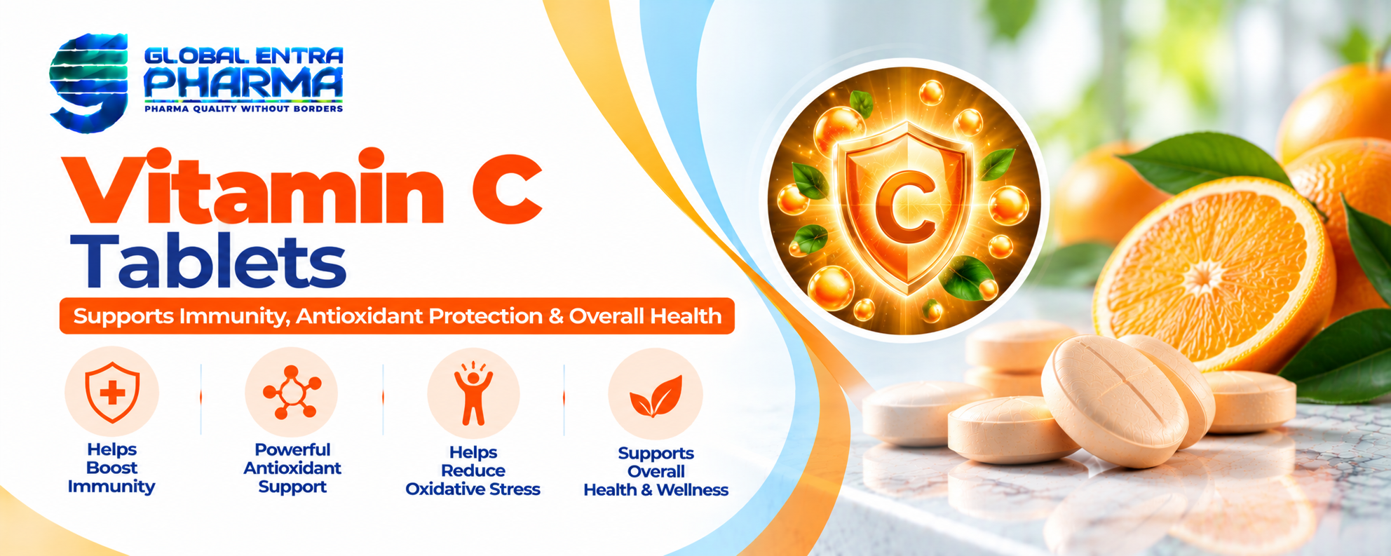 Vitamin C Slow Release Tablets IP 500 mg Manufacturer in India